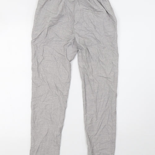 H&M Womens Grey   Trousers  Size 8 L25 in