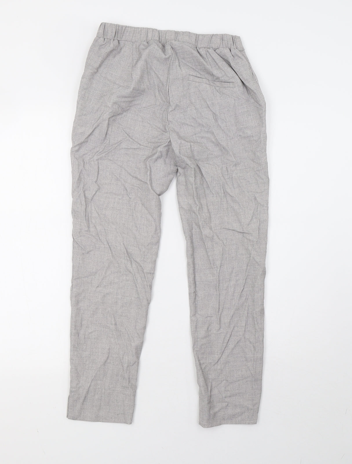 H&M Womens Grey   Trousers  Size 8 L25 in