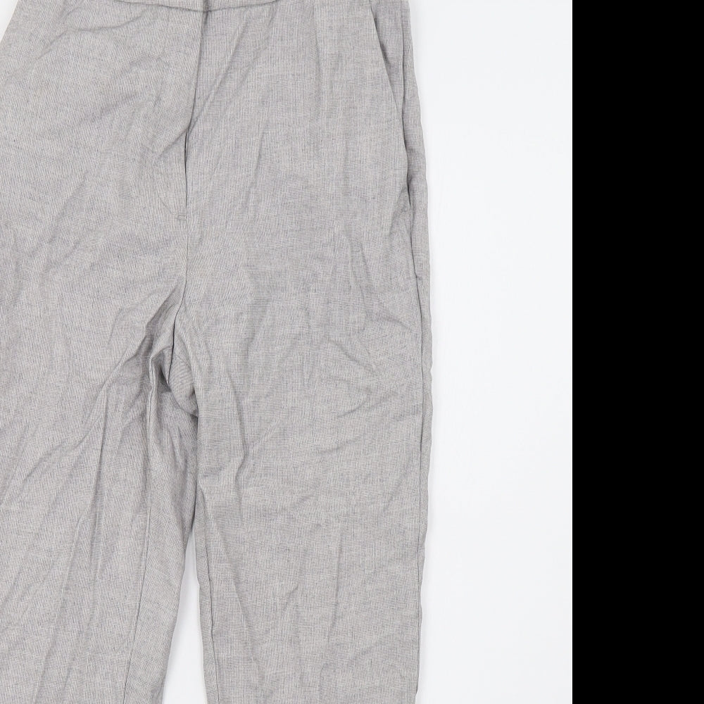 H&M Womens Grey   Trousers  Size 8 L25 in