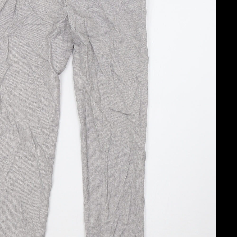 H&M Womens Grey   Trousers  Size 8 L25 in