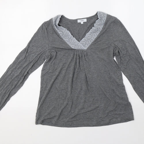 John Lewis Womens Grey   Pullover Sweatshirt Size 10