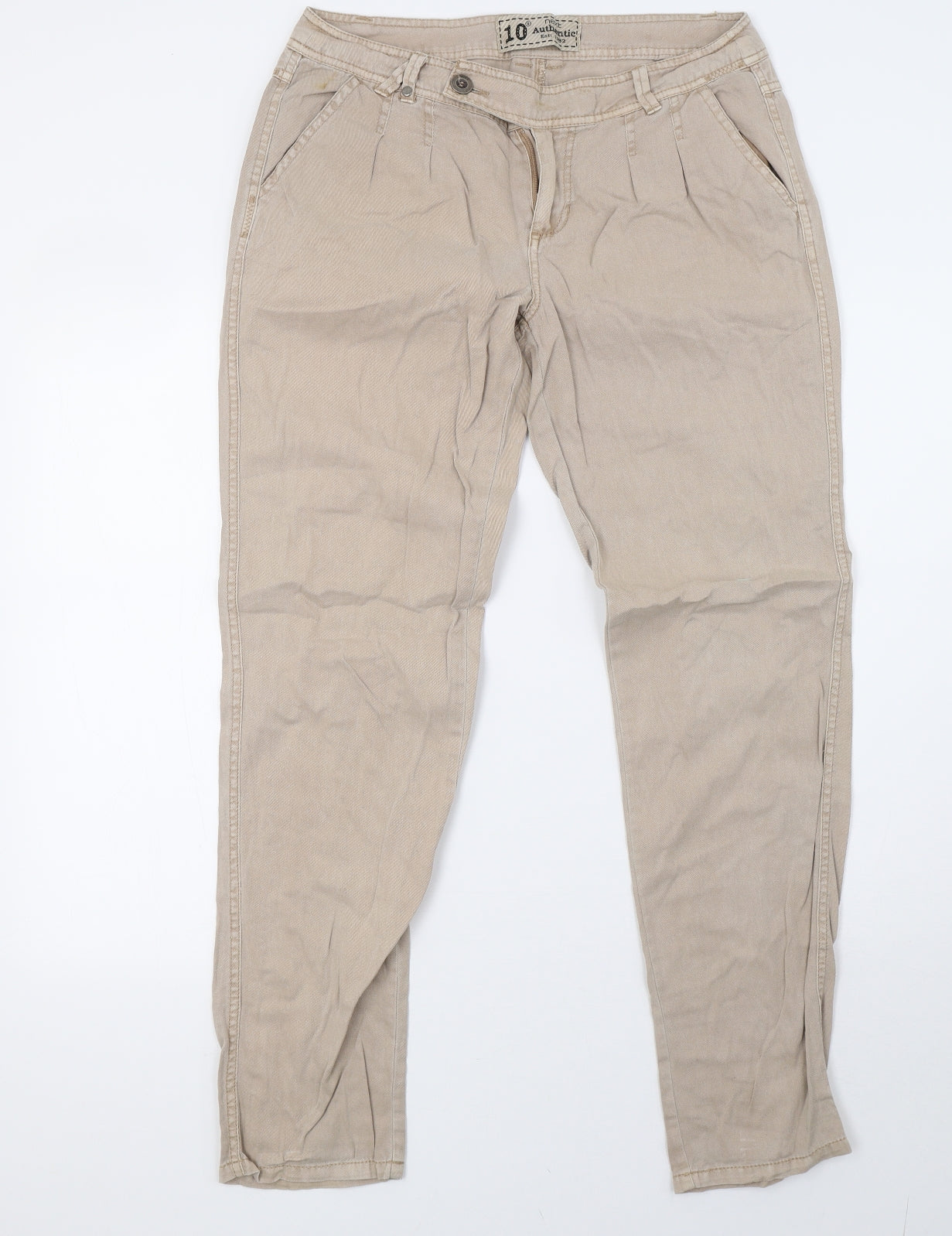 NEXT Womens Beige   Trousers  Size 10 L31 in