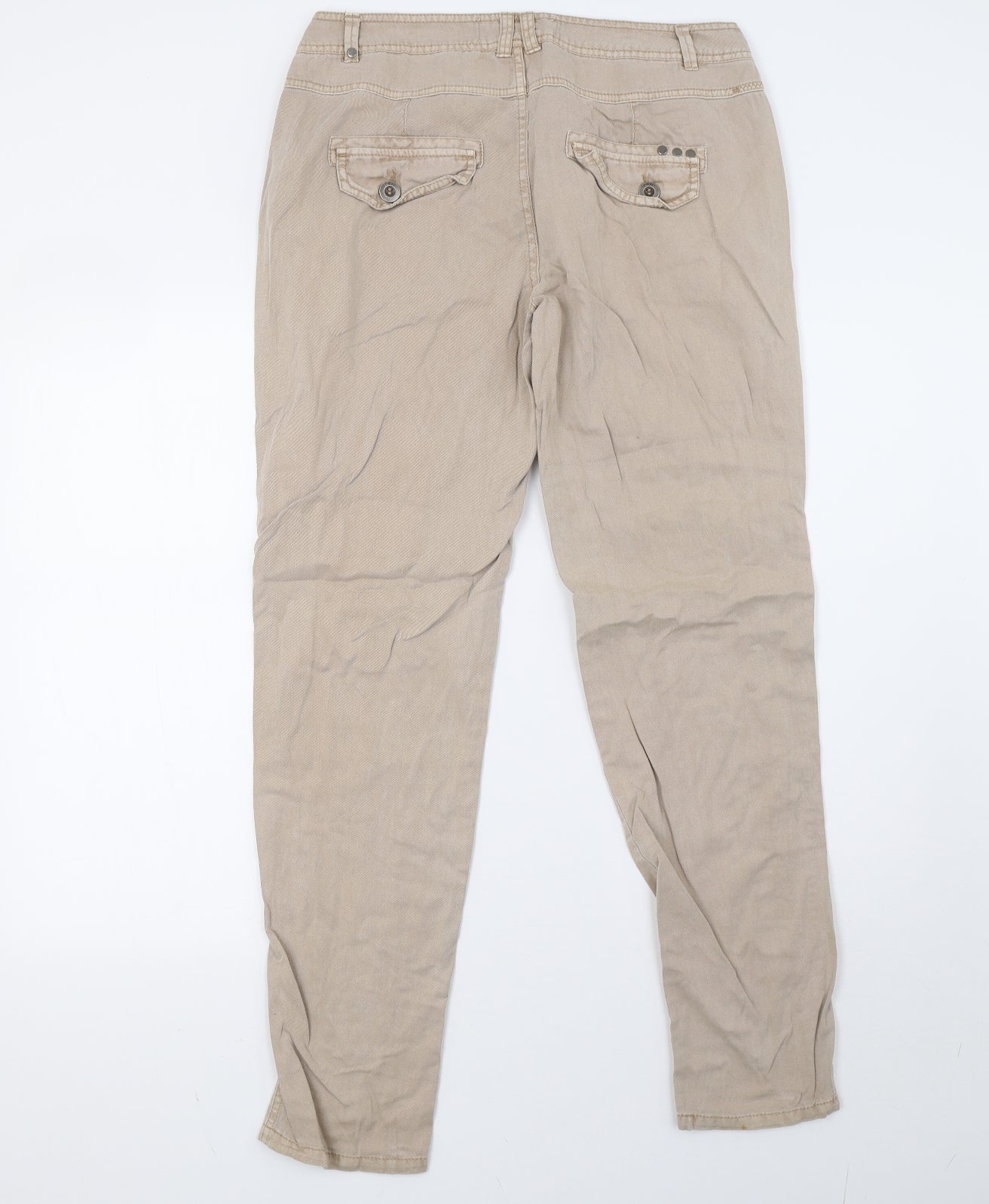 NEXT Womens Beige   Trousers  Size 10 L31 in