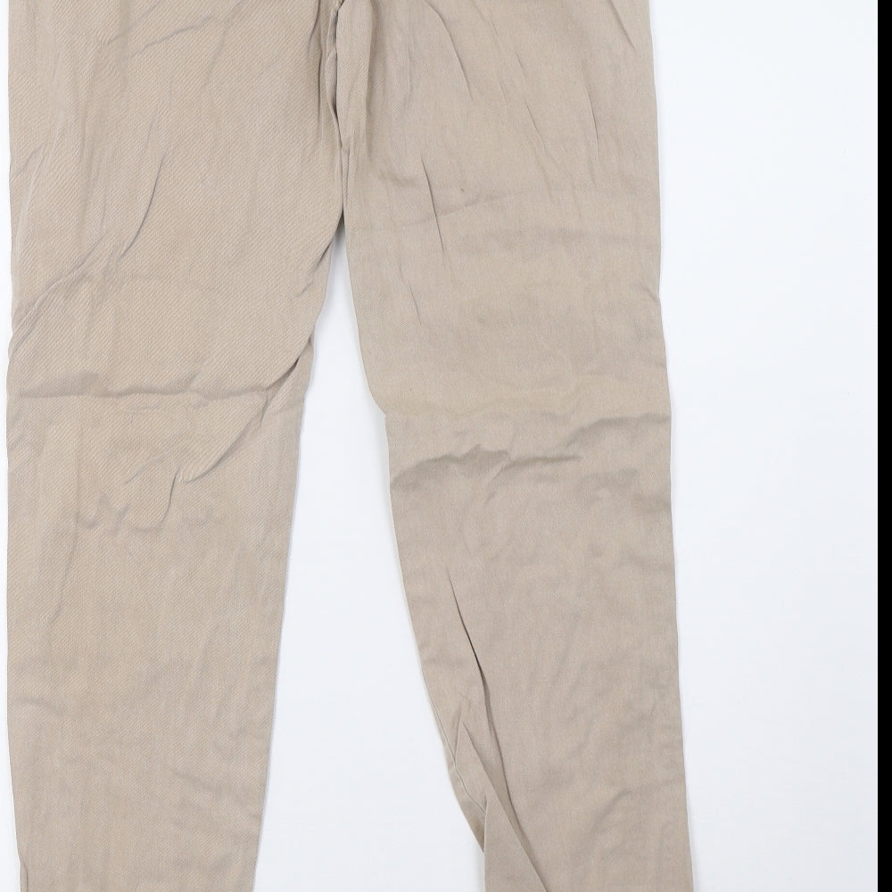 NEXT Womens Beige   Trousers  Size 10 L31 in