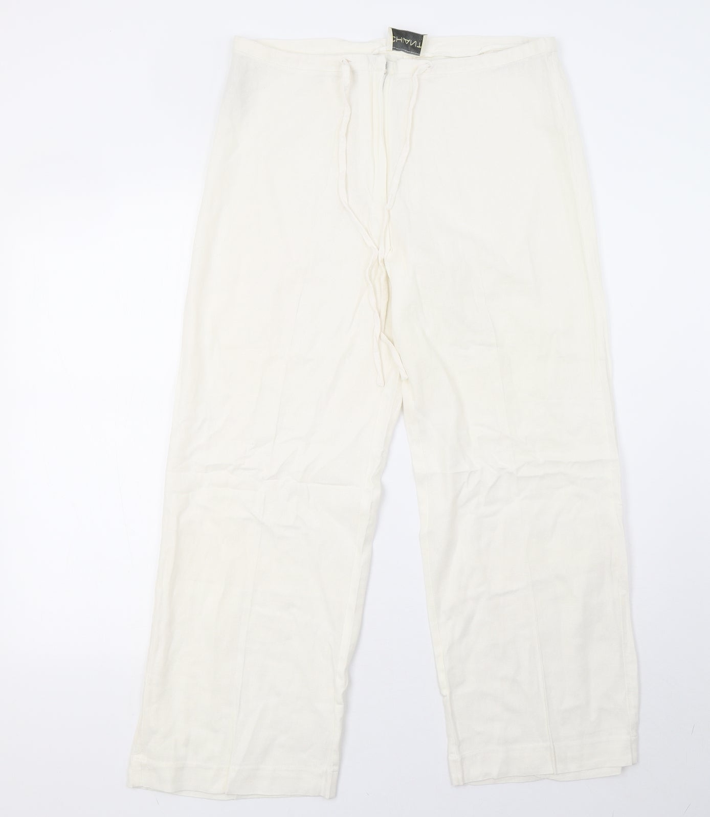 chianti Womens White   Cropped Trousers Size 14 L28 in