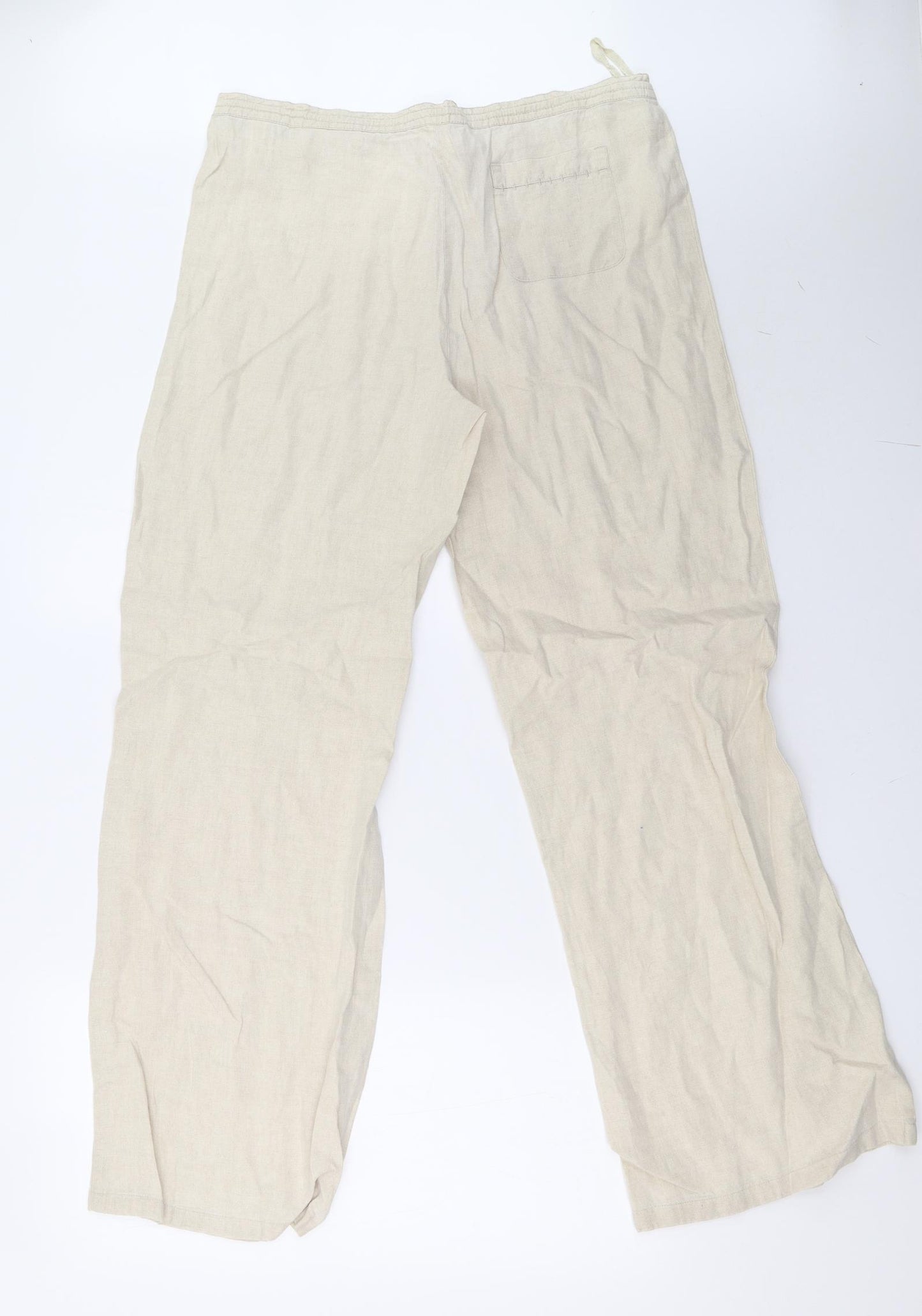 Marks and Spencer Womens Beige   Trousers  Size 14 L33 in
