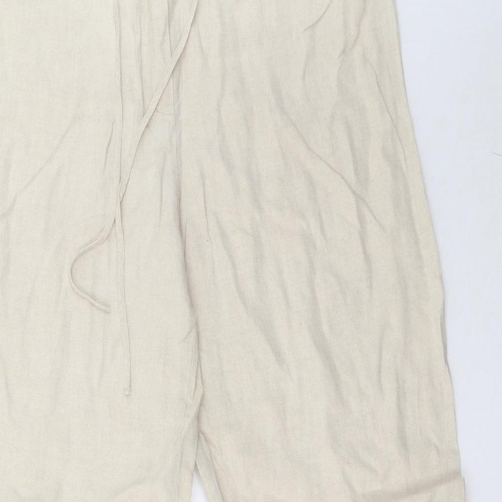 Marks and Spencer Womens Beige   Trousers  Size 14 L33 in