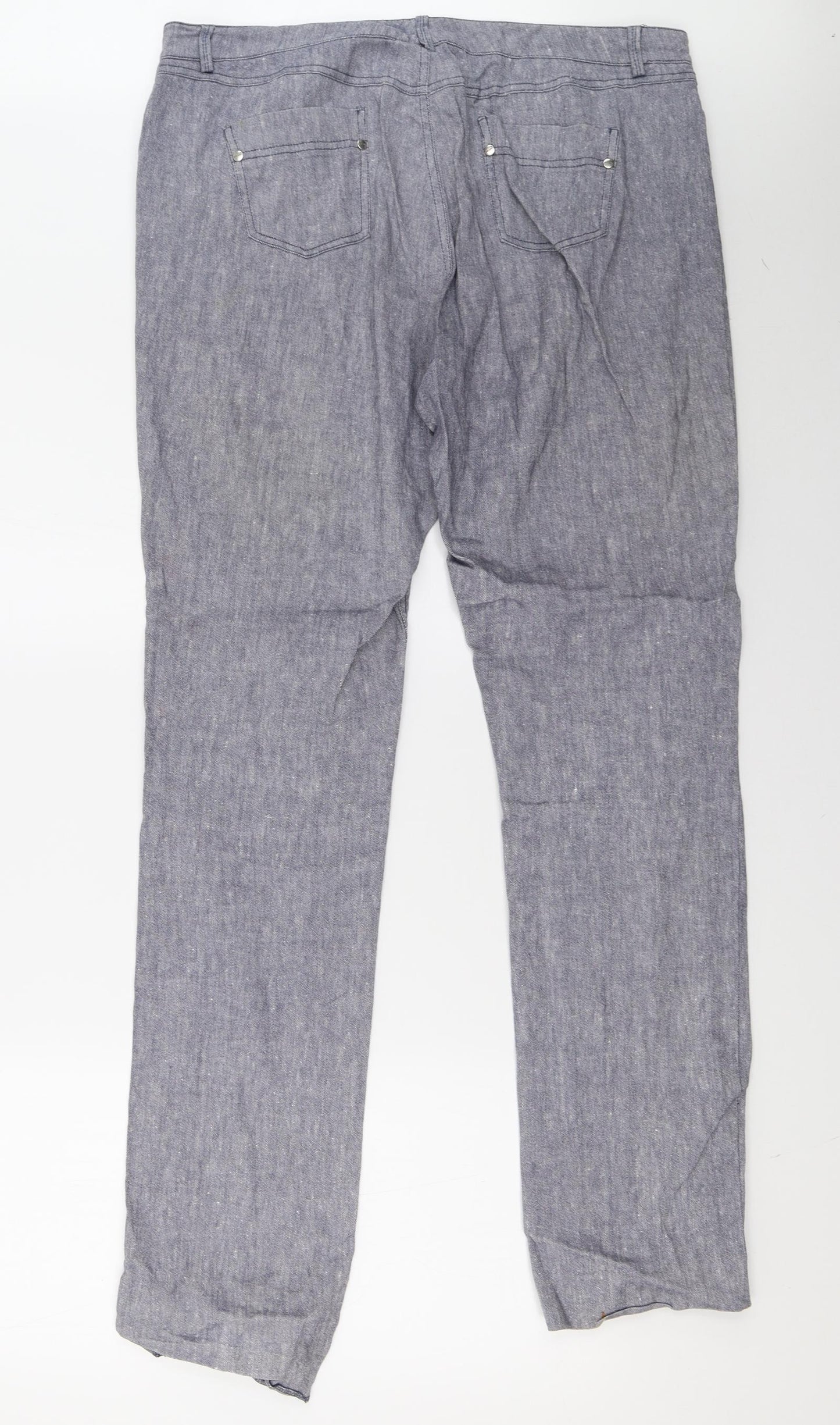 Marks and Spencer Womens Blue   Trousers  Size 16 L34 in