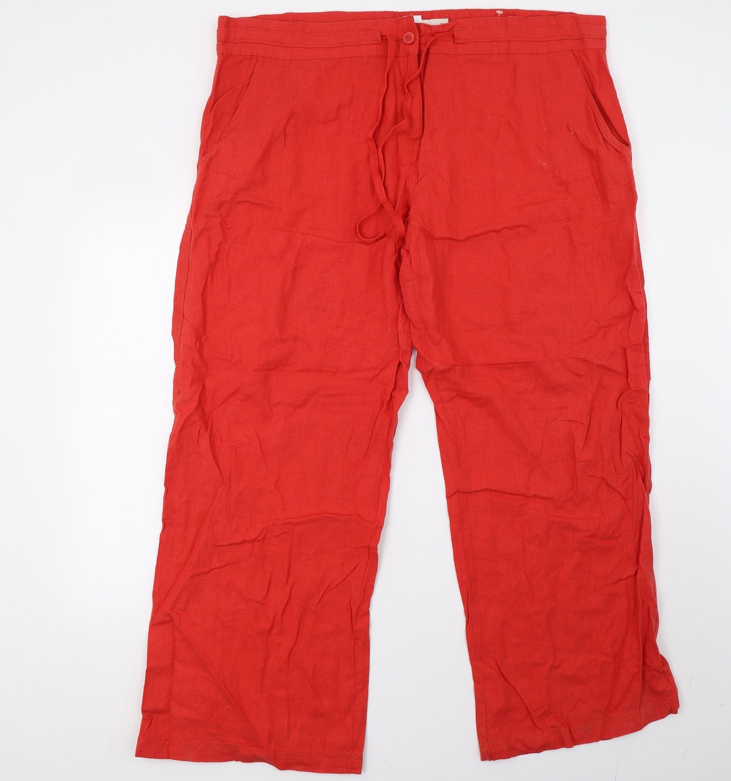 NEXT Womens Red   Trousers  Size 20 L32 in