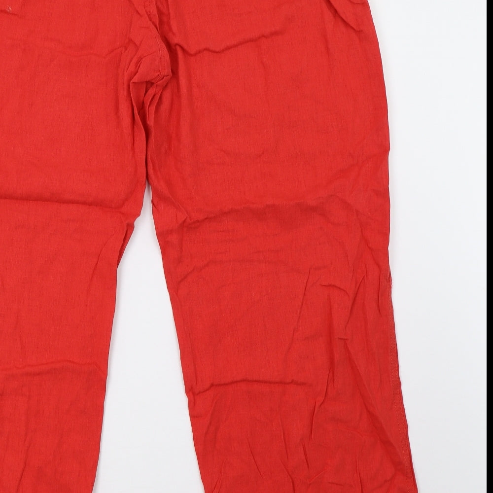 NEXT Womens Red   Trousers  Size 20 L32 in
