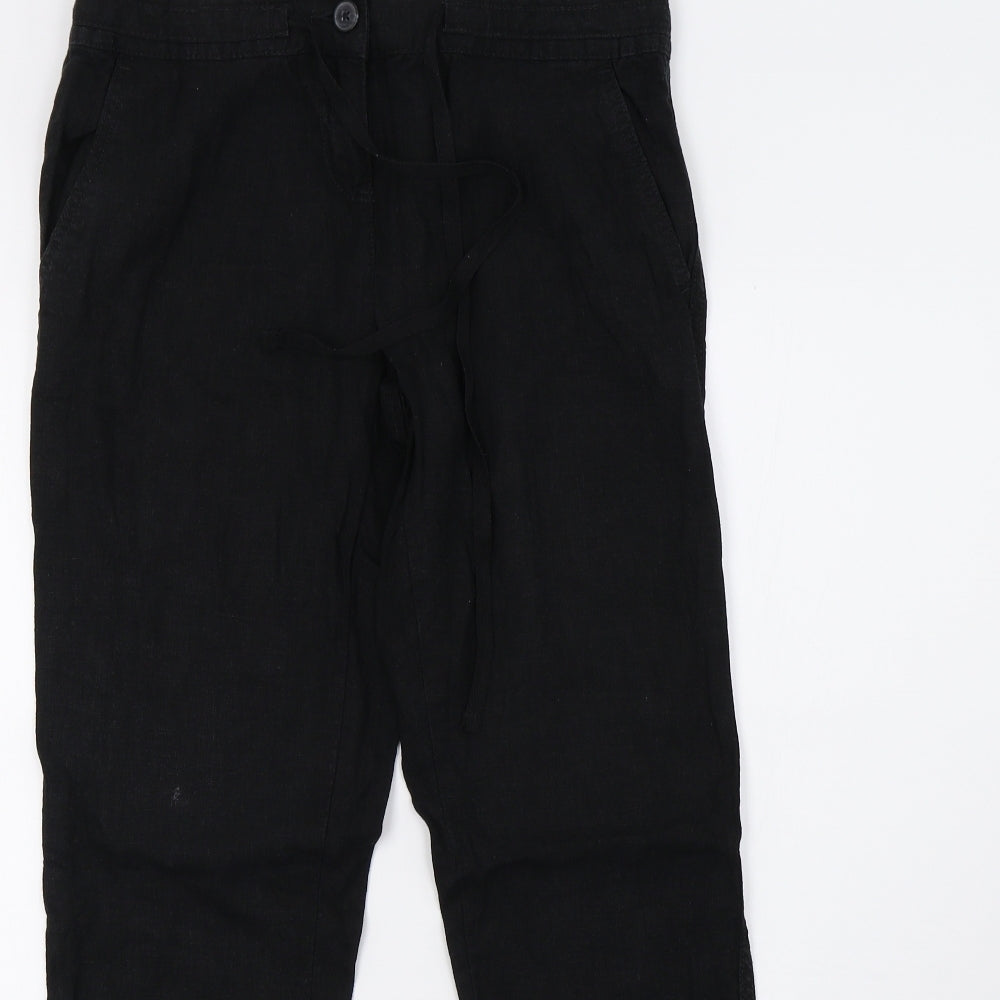 NEXT Womens Black   Trousers  Size 8 L30 in