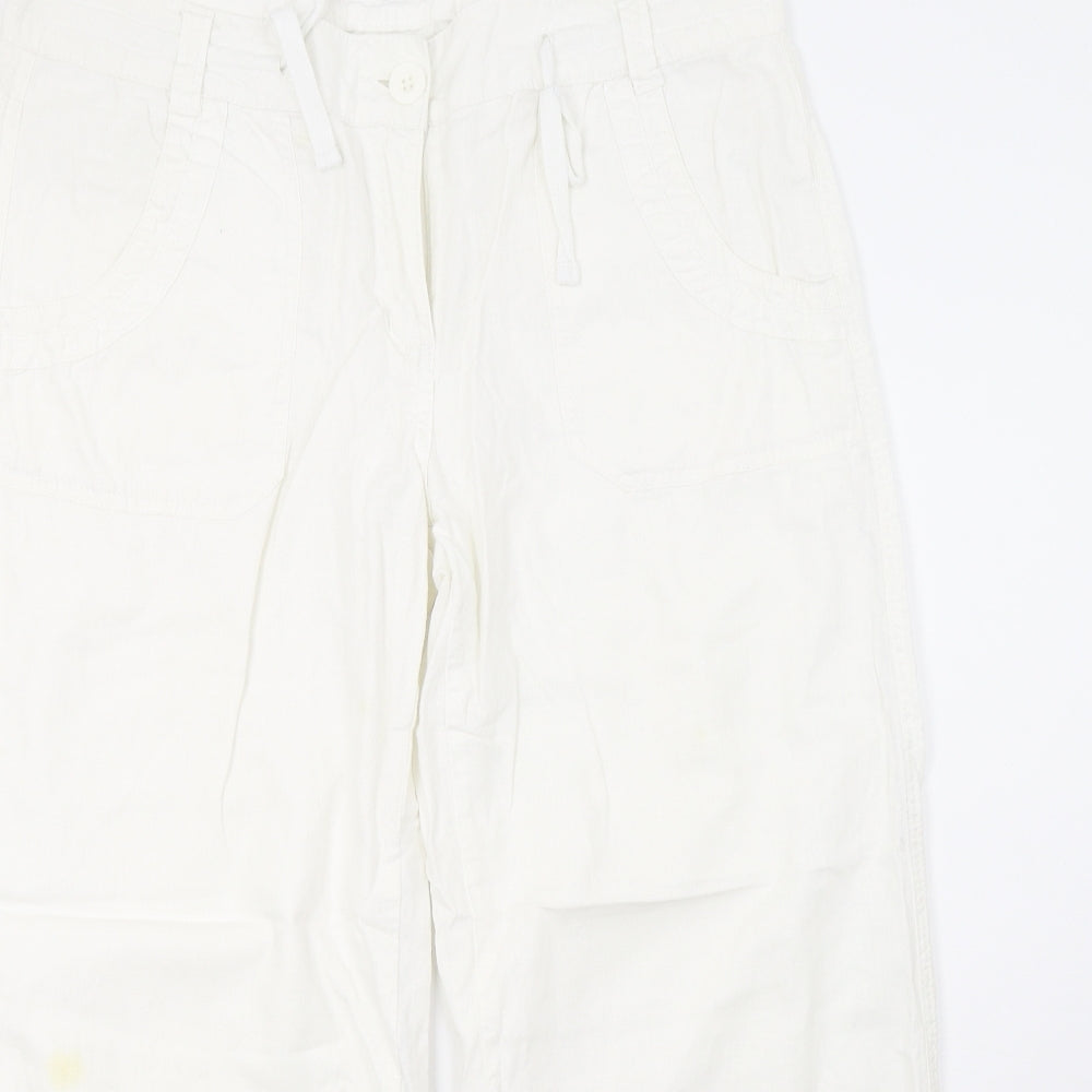 George Womens White   Trousers  Size 14 L27 in