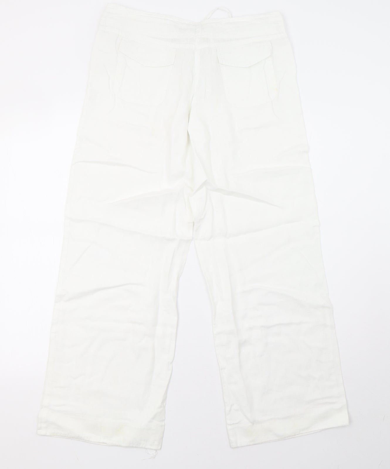 Primark Womens White   Trousers  Size 10 L28 in