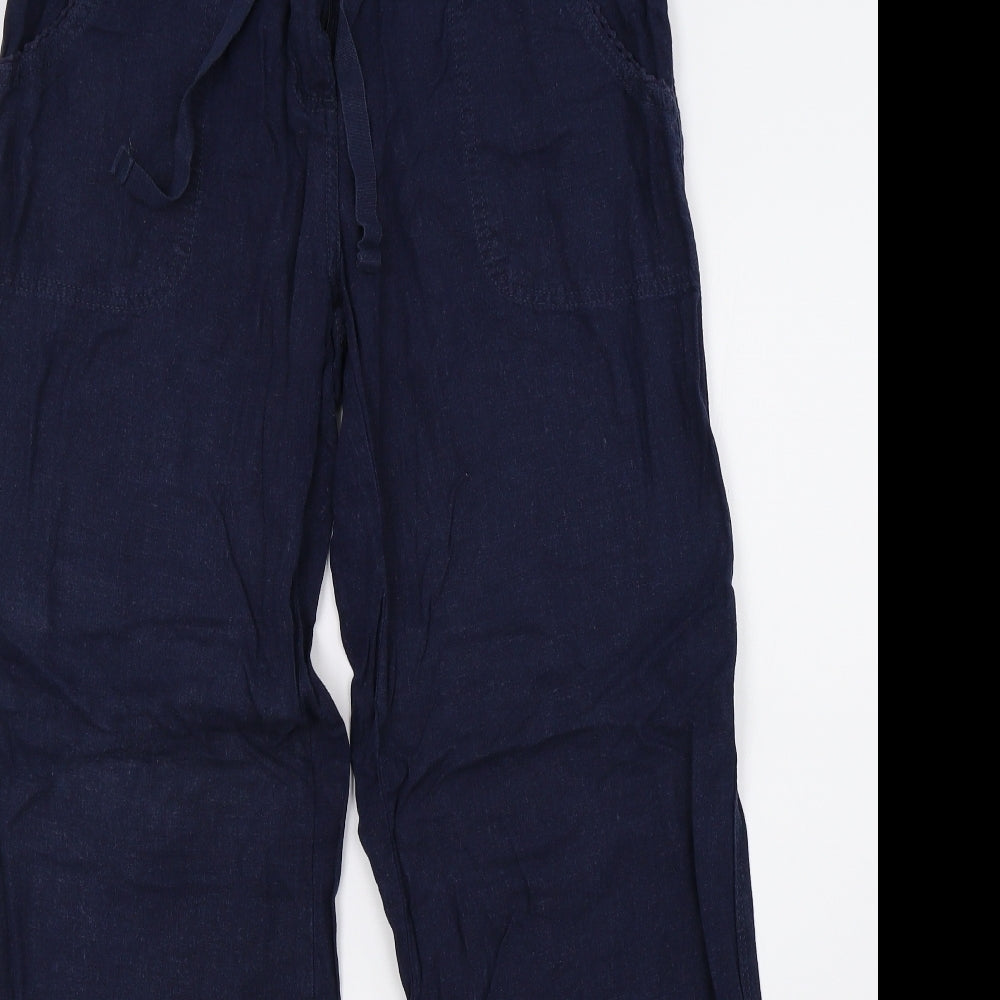 M&Co Womens Blue   Trousers  Size 12 L32 in