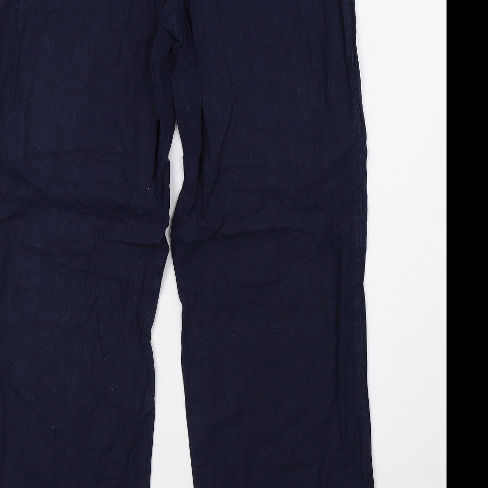 M&Co Womens Blue   Trousers  Size 12 L32 in
