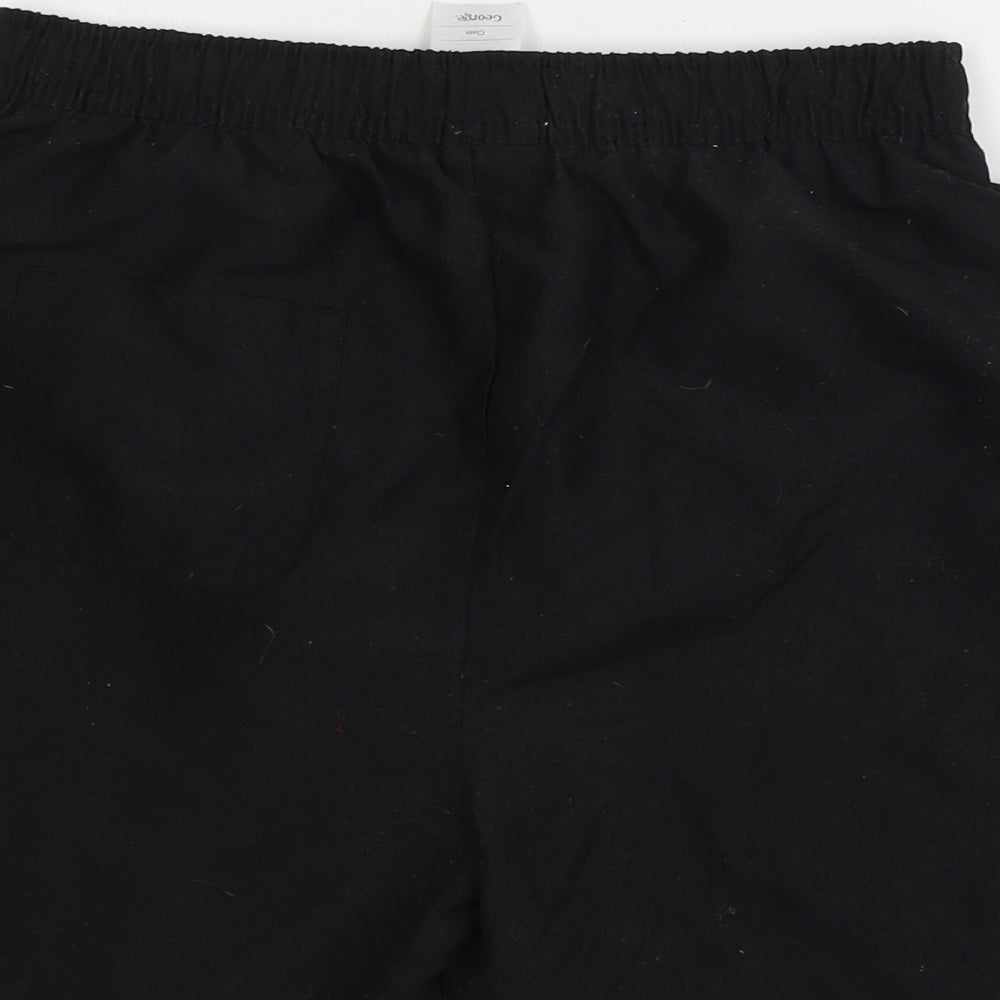 George  Boys Black   Bermuda Shorts Size 11-12 Years
