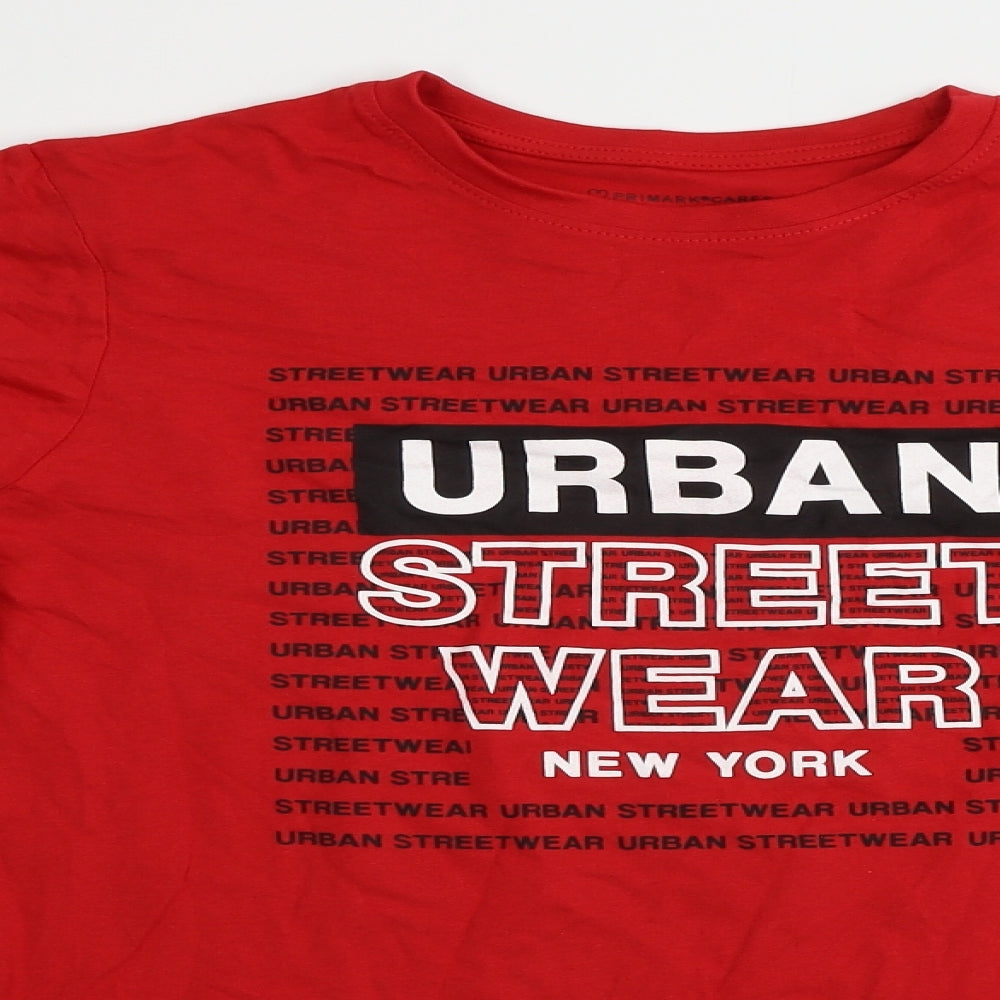 Primark  Boys Red   Basic T-Shirt Size 14-15 Years