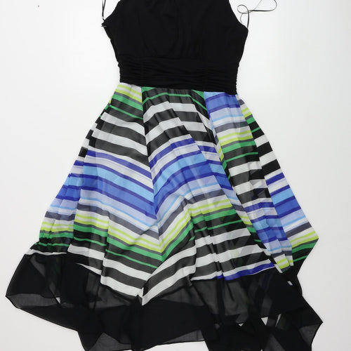 Sangria  Womens Black Striped  A-Line  Size 12