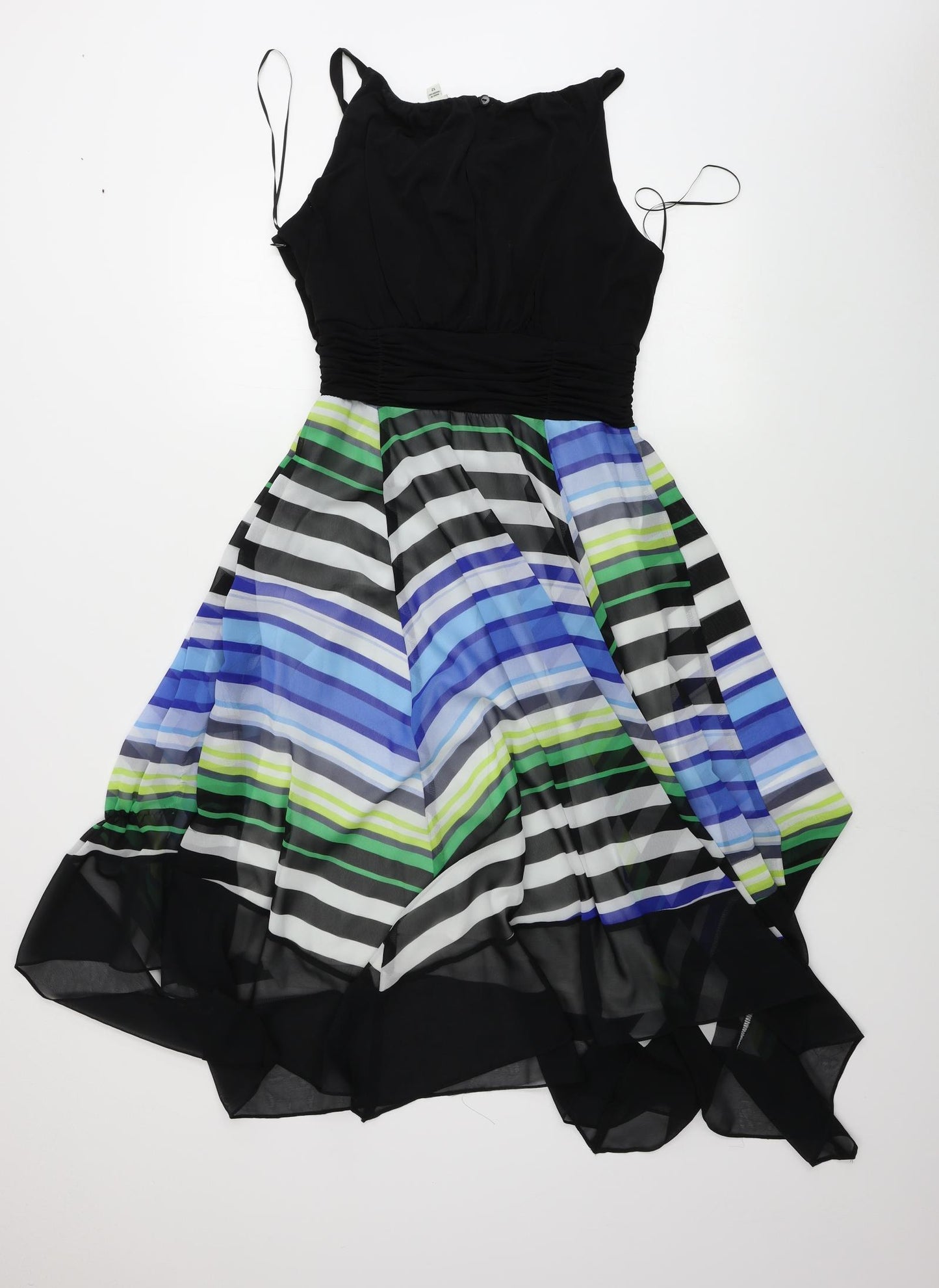 Sangria  Womens Black Striped  A-Line  Size 12