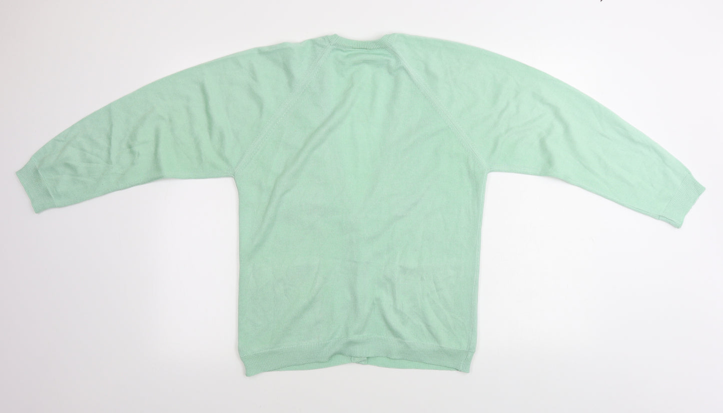 Preworn  Womens Green   Cardigan Jumper Size 12