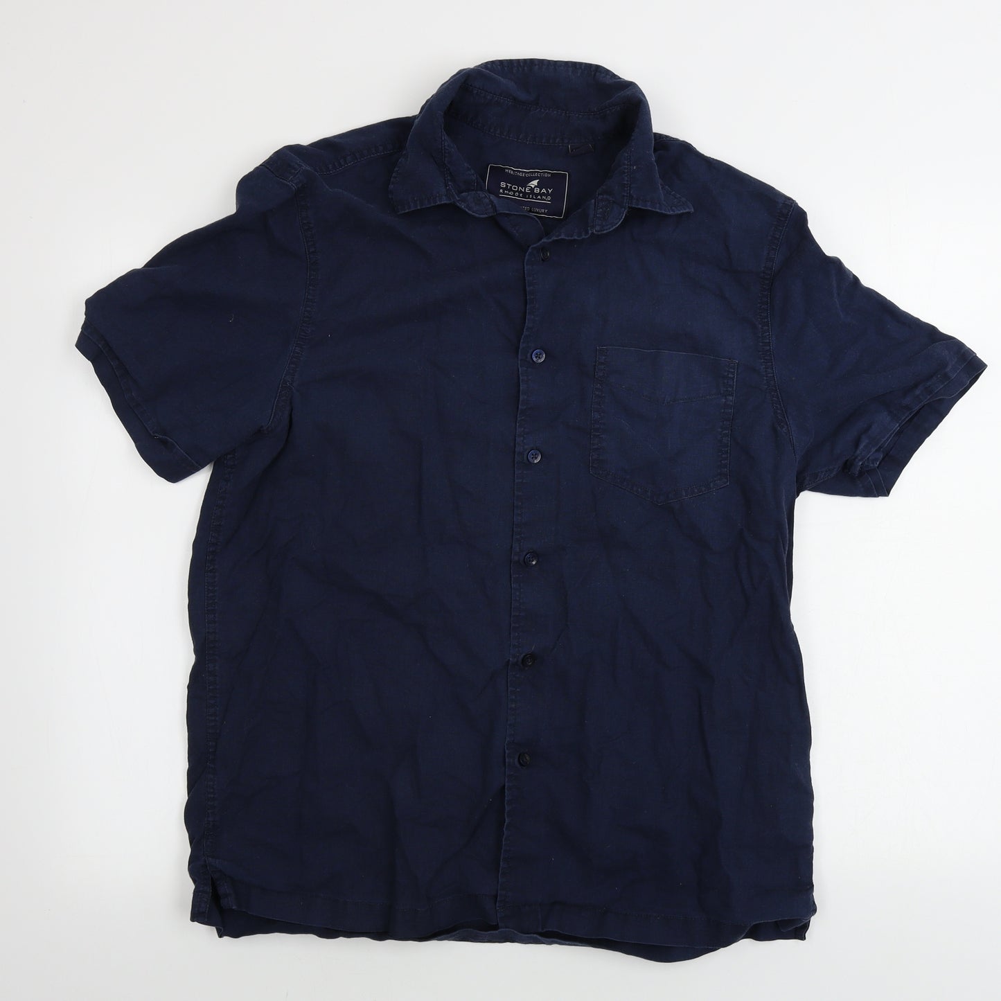 STONE BAY  Mens Blue    Button-Up Size M