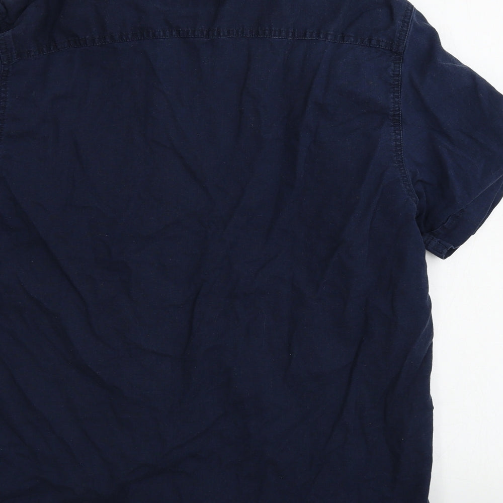STONE BAY  Mens Blue    Button-Up Size M