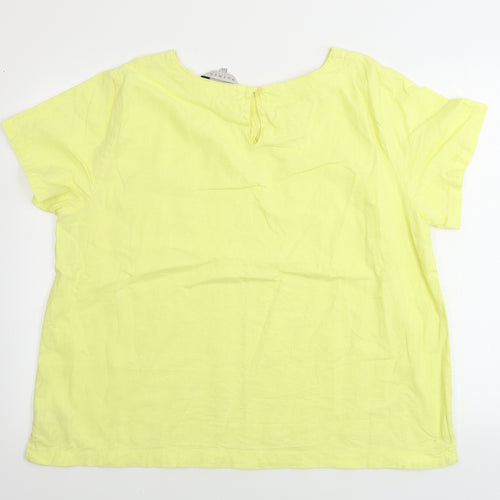 Nutmeg  Womens Yellow   Basic T-Shirt Size 20