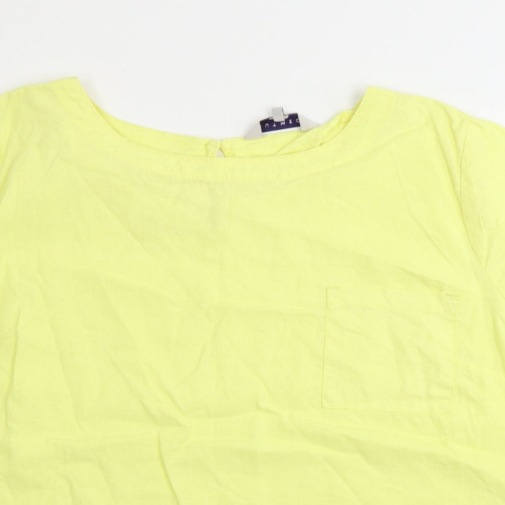 Nutmeg  Womens Yellow   Basic T-Shirt Size 20
