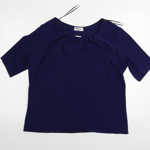 Kate Lilly  Womens Blue   Basic T-Shirt Size 20