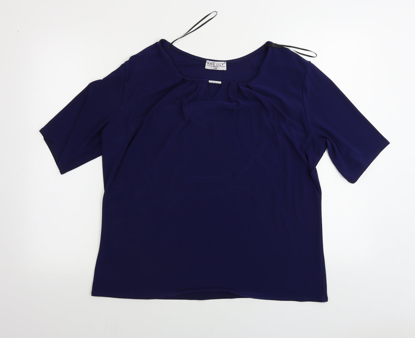 Kate Lilly  Womens Blue   Basic T-Shirt Size 20