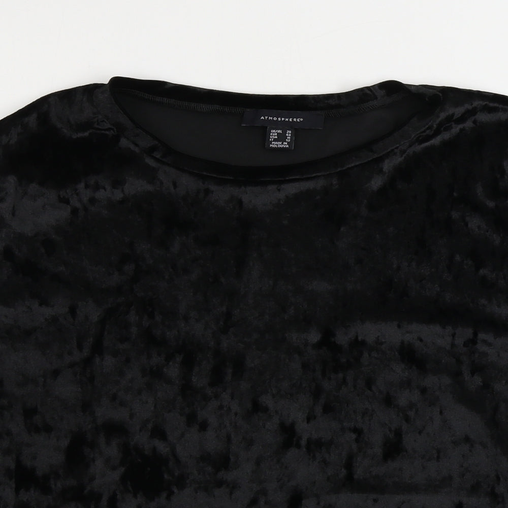 Atmosphere  Womens Black   Basic T-Shirt Size 20