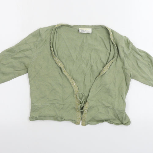 Principles  Womens Green   Cardigan Jumper Size 10