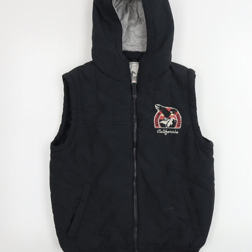 outlaw  Boys Black   Gilet Coat Size 14-15 Years