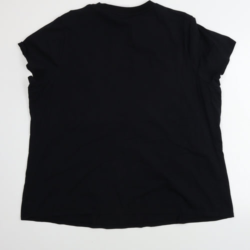 George Womens Black   Basic T-Shirt Size 2XL  - Christmas T Shirt