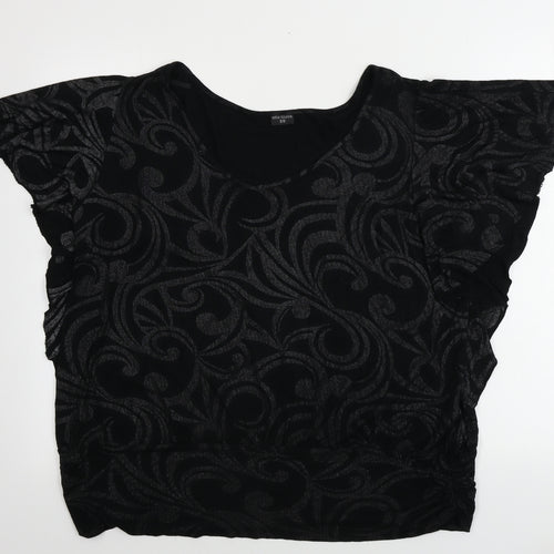 ELLIE LOUISE  Womens Black   Basic Blouse Size 20