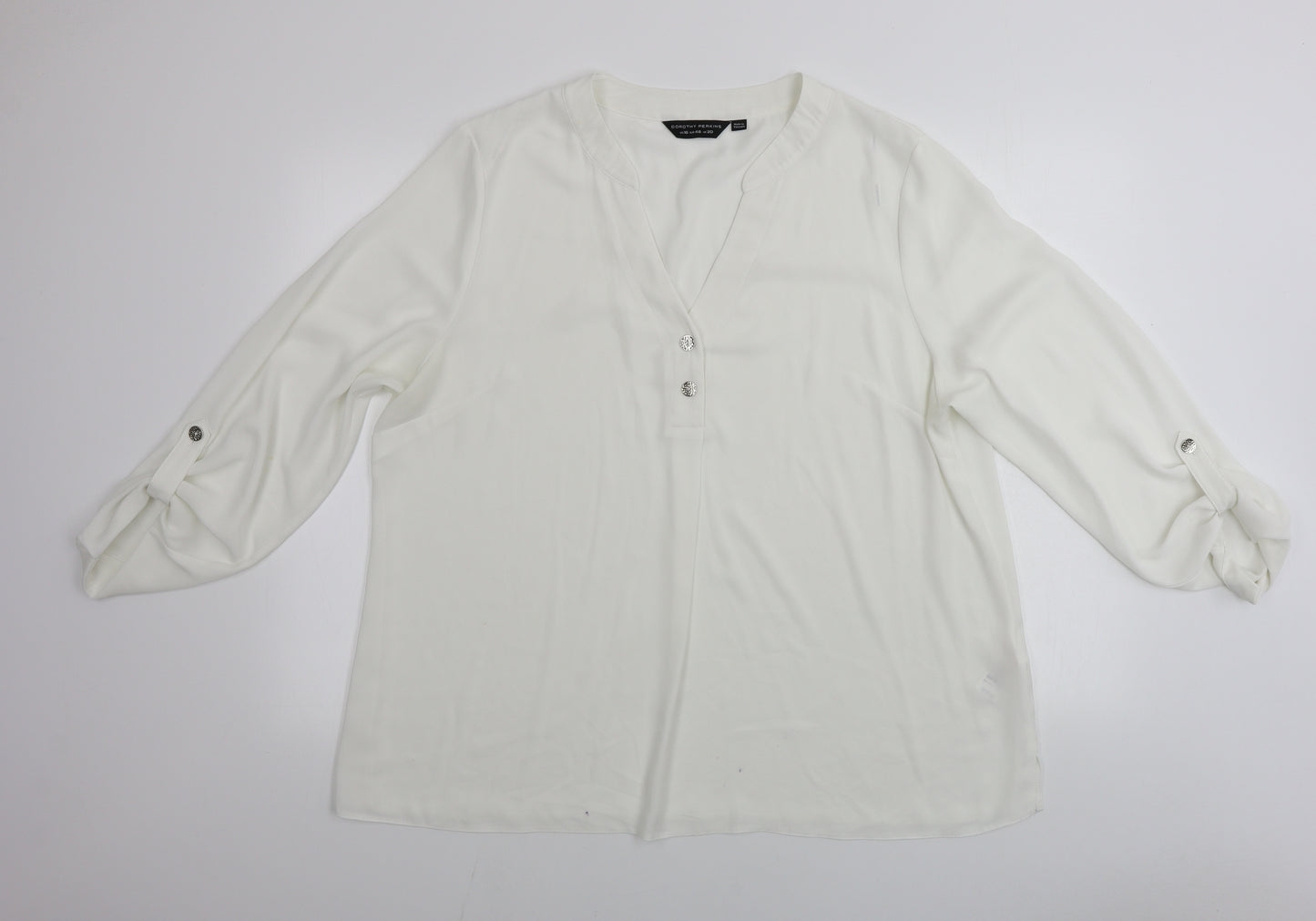 Dorothy Perkins  Womens White   Basic Blouse Size 18
