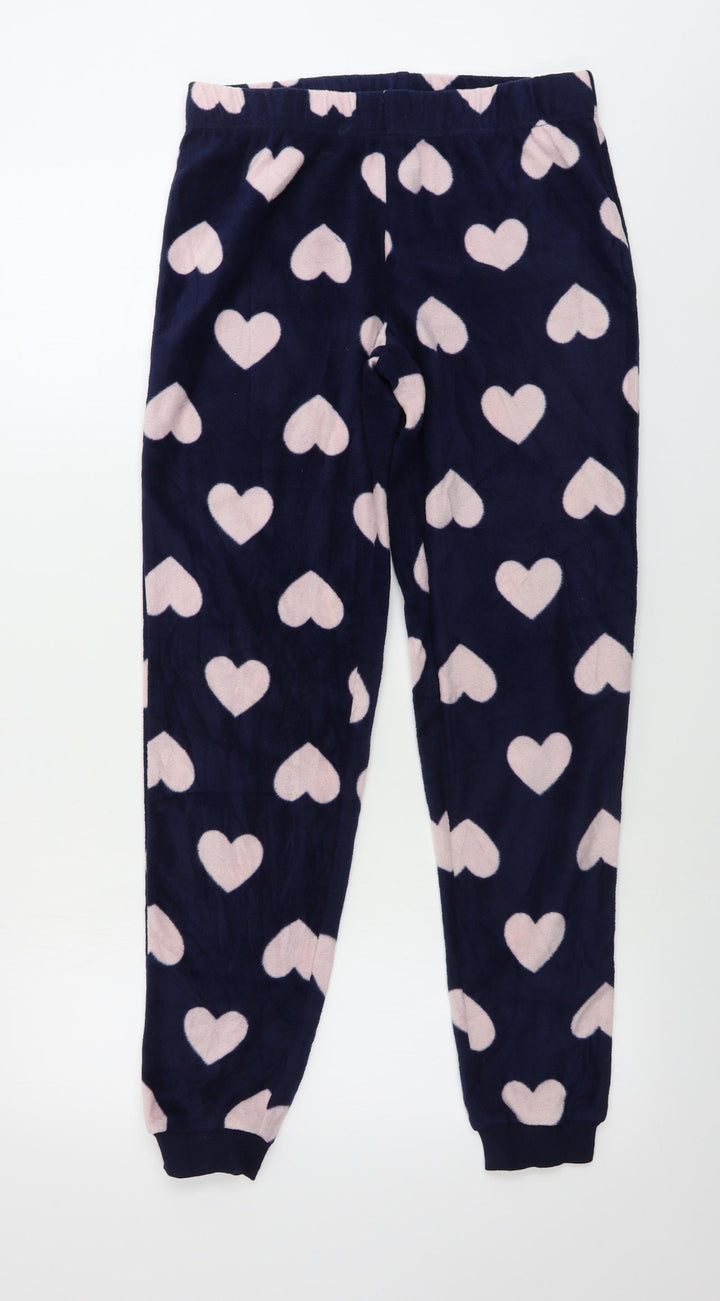 Debenhams  Womens Blue   Sweatpants Trousers Size 8 L27 in - hearty pattern