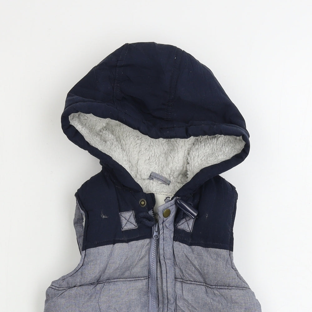 Matalan  Boys Blue   Gilet Coat Size 2-3 Years