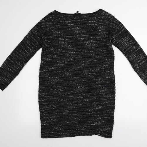 NEXT  Womens Black Striped  Bodycon  Size 10