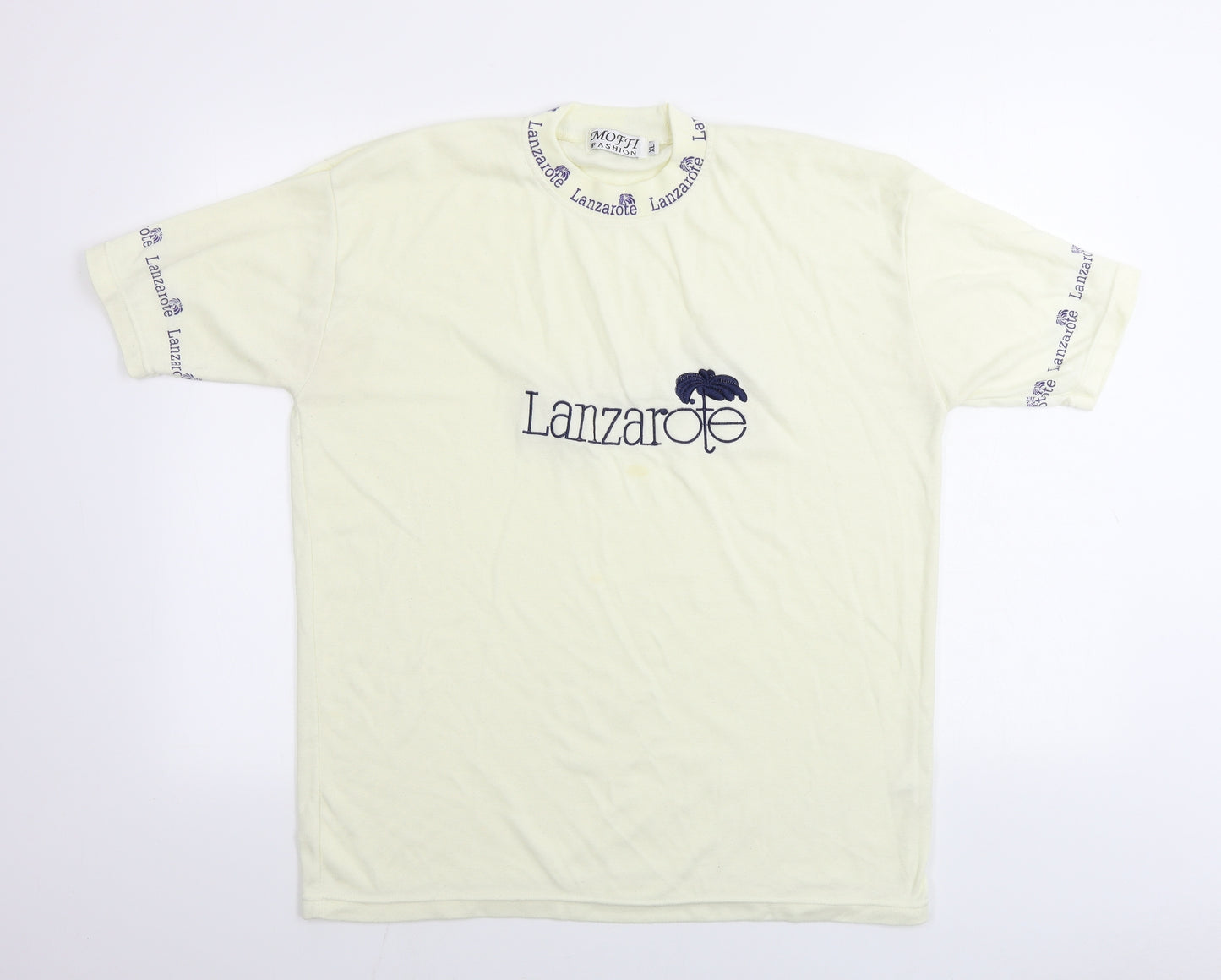moffi Womens Beige   Basic T-Shirt Size XL