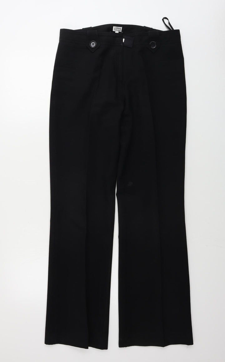 Etam Womens Black Trousers Size 12 L29 in