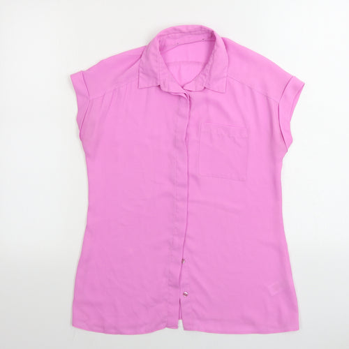 Atmosphere  Womens Pink   Basic Button-Up Size 8