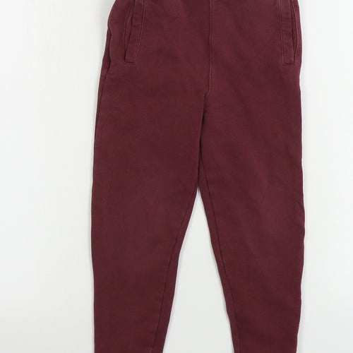 George  Boys Red   Sweatpants Trousers Size 6-7 Years