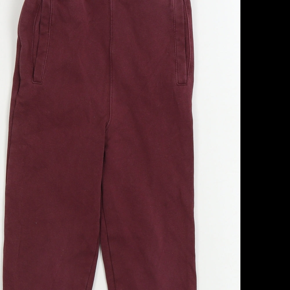 George  Boys Red   Sweatpants Trousers Size 6-7 Years