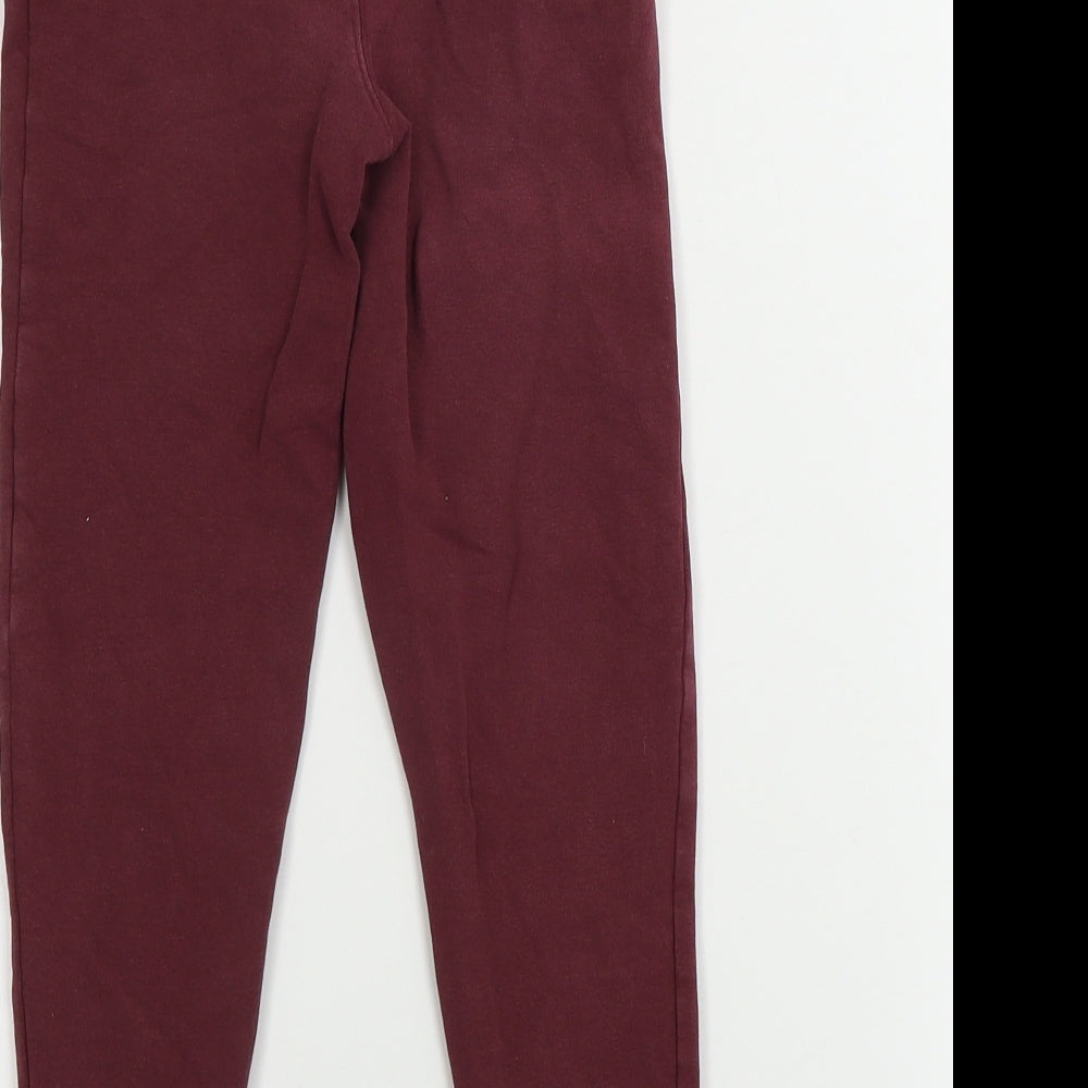 George  Boys Red   Sweatpants Trousers Size 6-7 Years