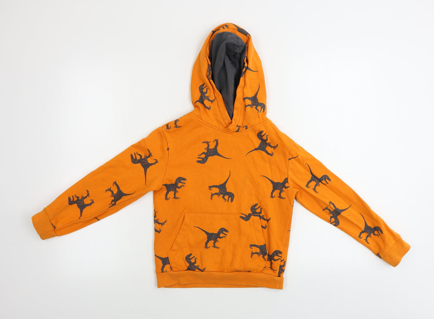 H&M  Boys Orange   Pullover Hoodie Size 6-7 Years