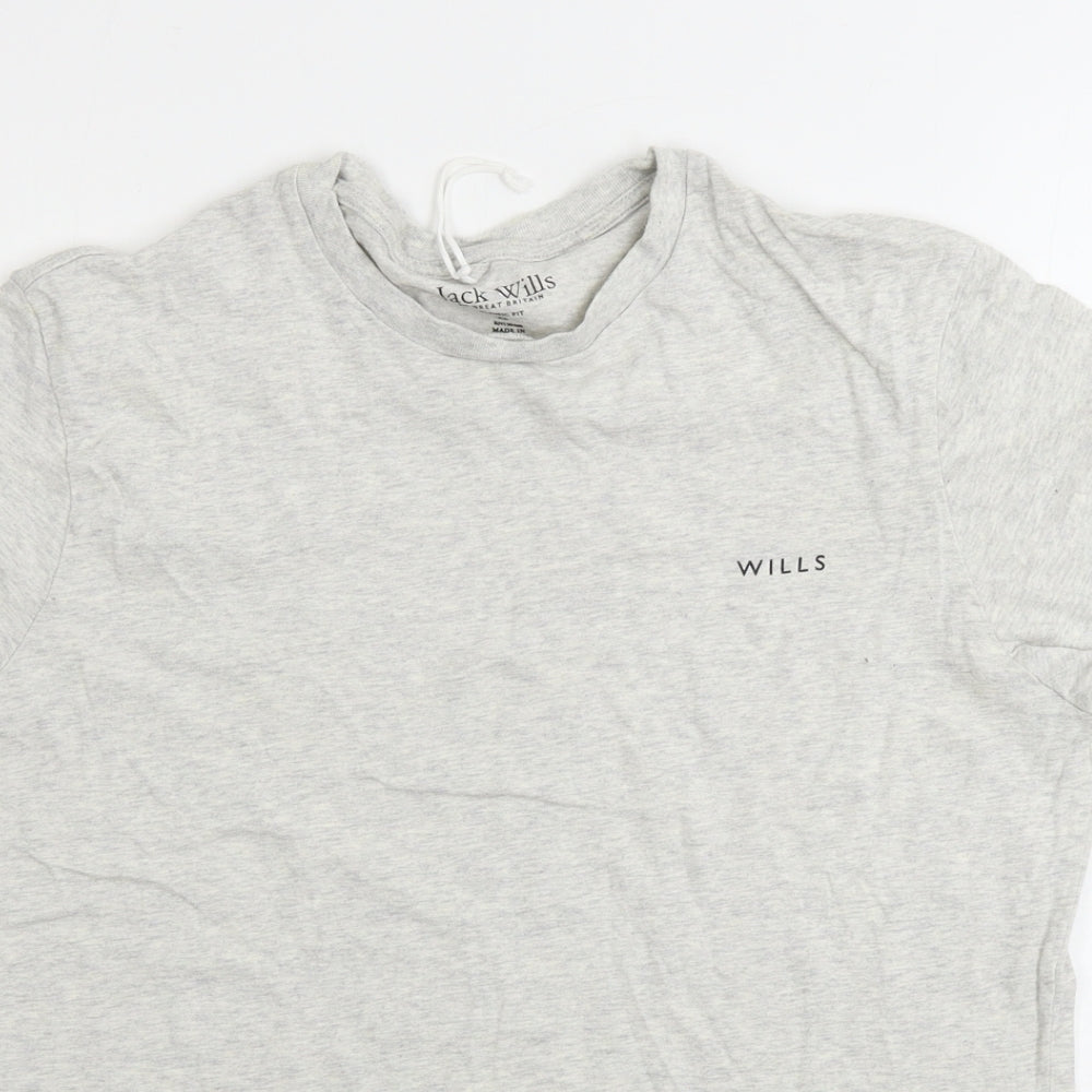 Jack Wills  Mens Grey    T-Shirt Size XS