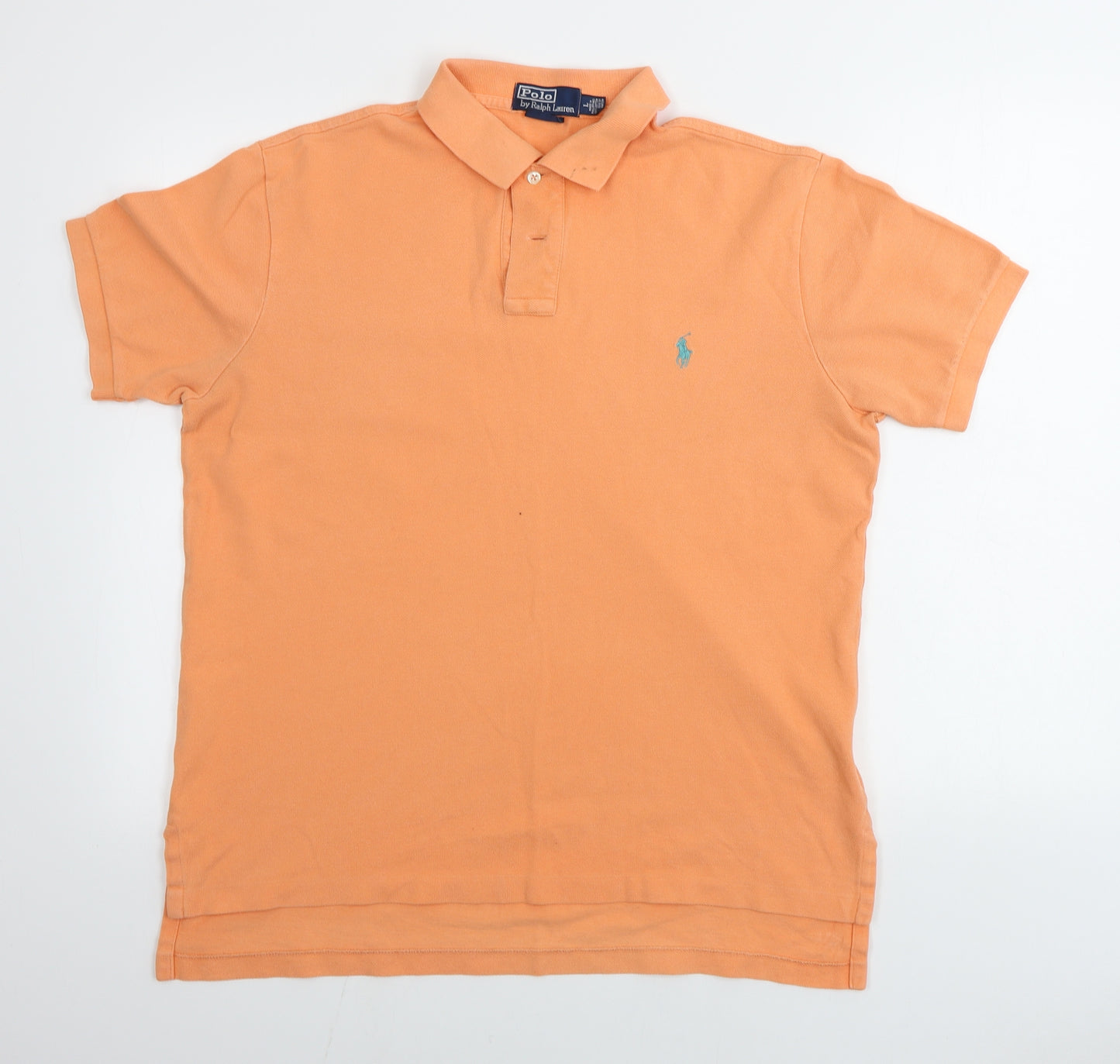 Ralph Lauren Mens Orange    Polo Size L