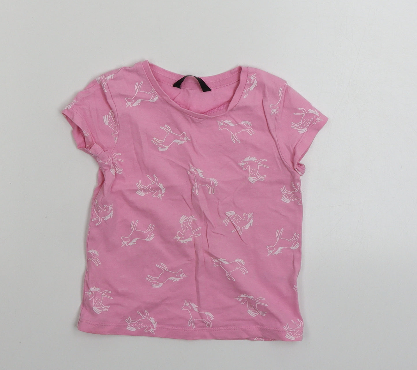 George  Girls Pink   Basic T-Shirt Size 2-3 Years