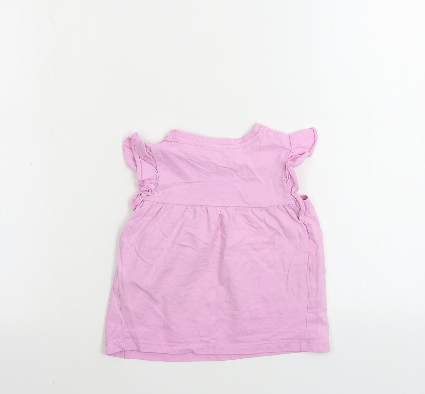 George  Girls Pink   Basic T-Shirt Size 2-3 Years